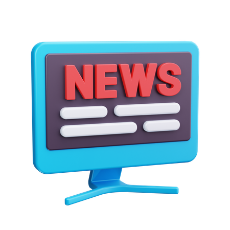 Noticias en línea  3D Icon