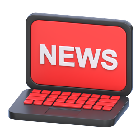 Noticias en línea  3D Icon