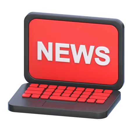 Noticias en línea  3D Icon