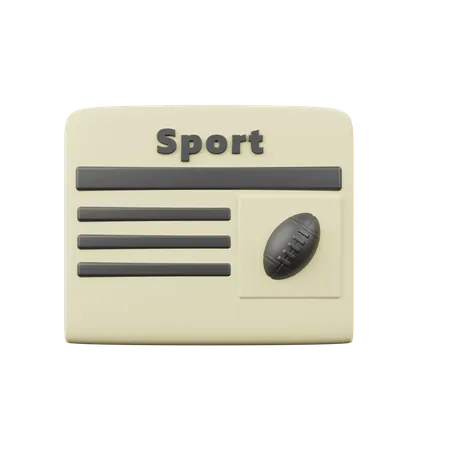 Notícias esportivas  3D Icon