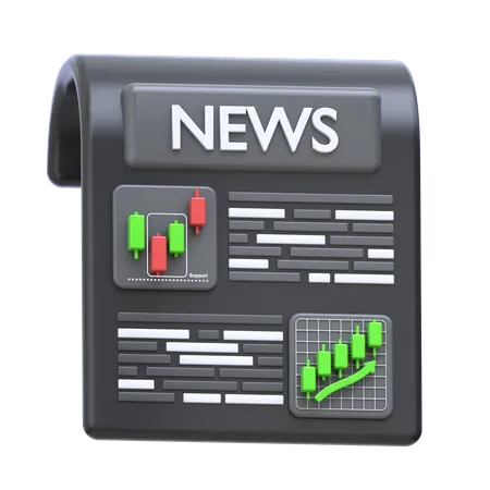 Noticias financieras  3D Icon