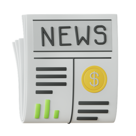 Noticias financieras  3D Icon