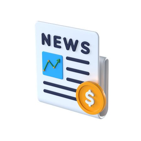 Noticias financieras  3D Icon