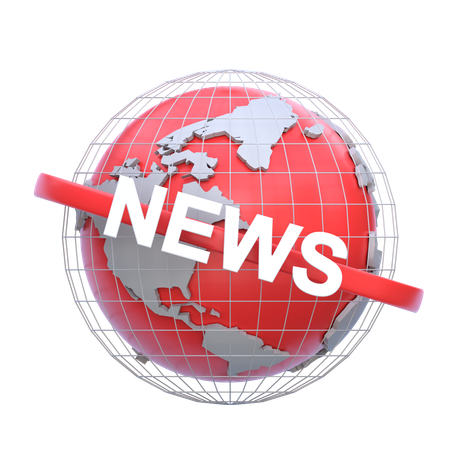 Noticias globales  3D Icon