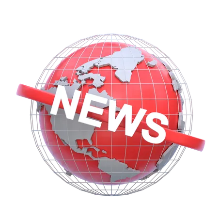 Noticias globales  3D Icon