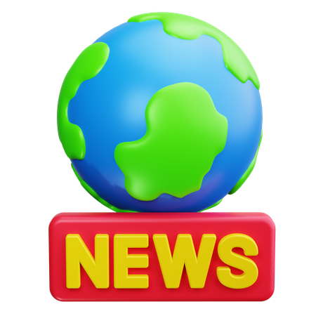 Noticias globales  3D Icon