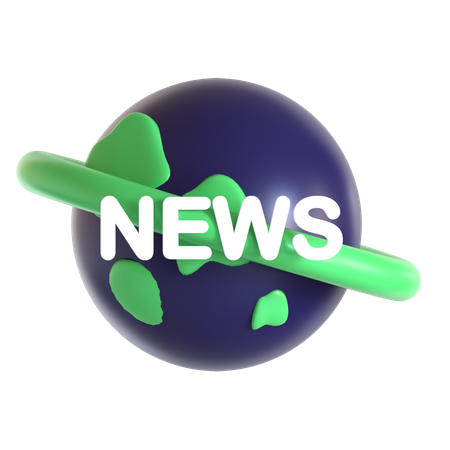 Noticias mundiales  3D Icon