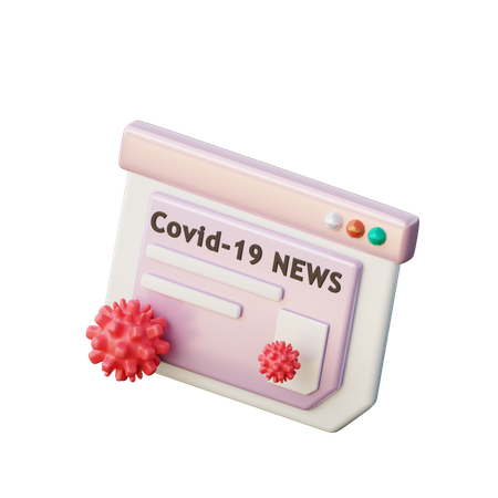Noticias sobre coronavirus  3D Icon