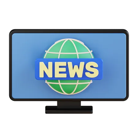 Notícias da televisão  3D Icon