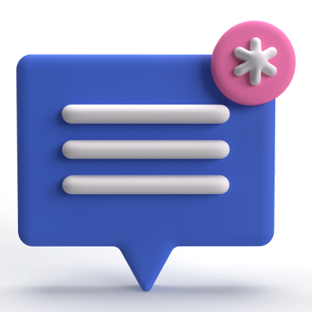 Notificação  3D Icon