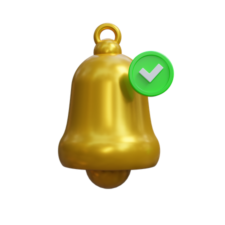 Notificação aprovada  3D Icon