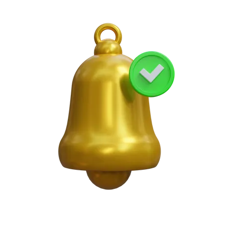 Notificação aprovada  3D Icon