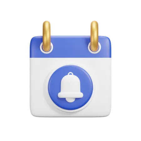 Calendário de notificação  3D Icon