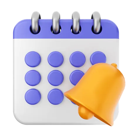 Calendário de notificação  3D Icon