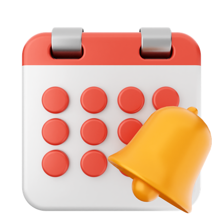 Calendário de notificação  3D Icon