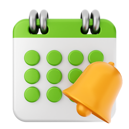 Calendário de notificação  3D Icon