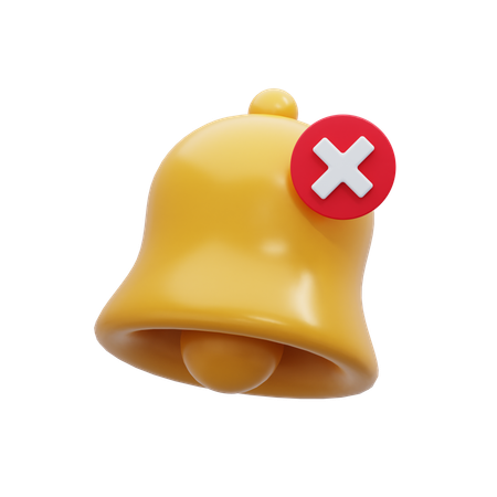 Notificação cancelada  3D Icon