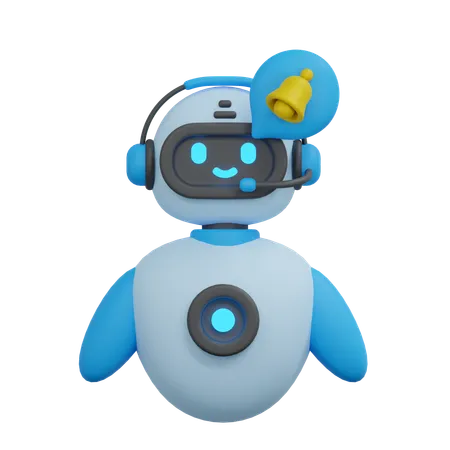 Chatbot de notificação  3D Icon