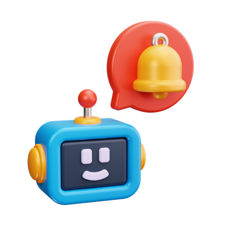 Notificação do chatbot  3D Icon