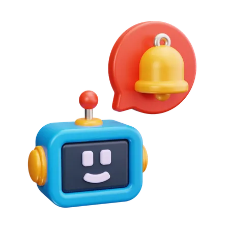 Notificação do chatbot  3D Icon