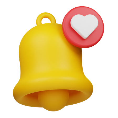 Notificação de amor  3D Icon