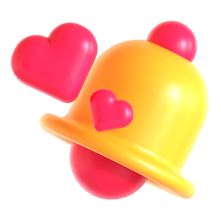 Notificação de amor  3D Icon