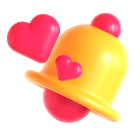 Notificação de amor  3D Icon