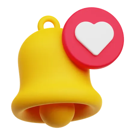 Notificação de amor  3D Icon