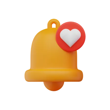 Notificação de amor  3D Icon