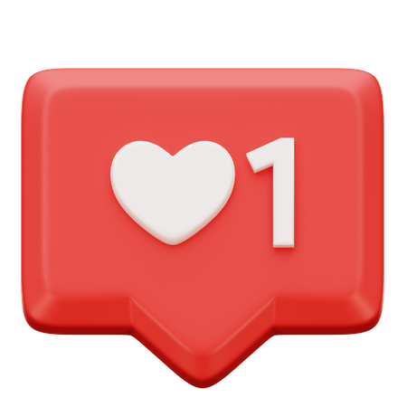 Uma notificação de amor  3D Icon