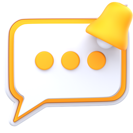 Notificação de bate-papo  3D Icon