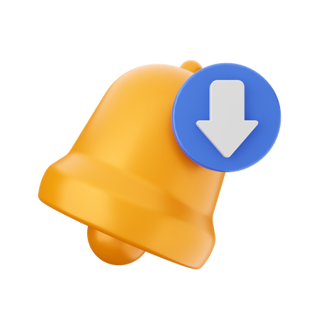 Notificação de download  3D Icon