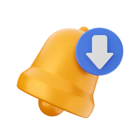 Notificação de download  3D Icon