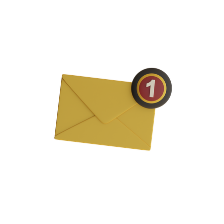 Notificação de Email  3D Icon