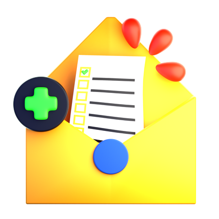 Notificação de Email  3D Icon