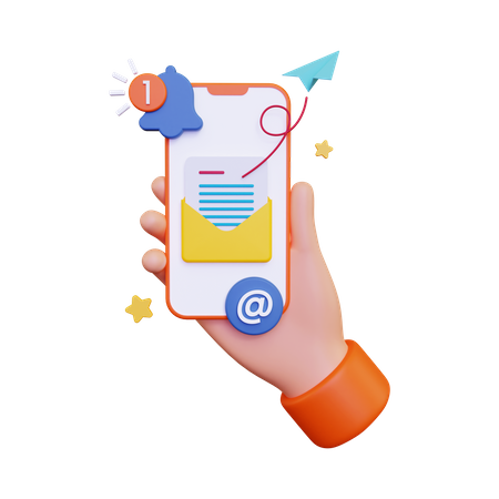 Notificação de Email  3D Icon