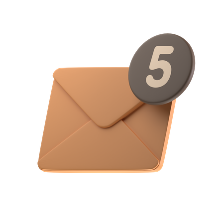 Notificação de Email  3D Icon