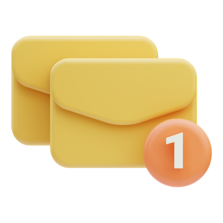 Notificação de Email  3D Icon