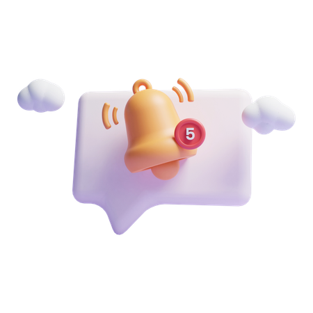 Notificação de mensagem  3D Icon