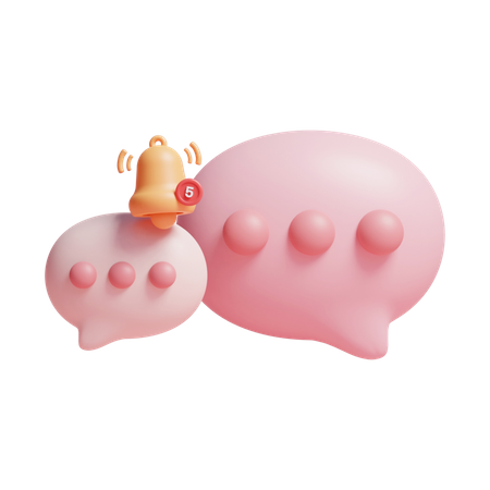 Notificação de mensagem  3D Icon