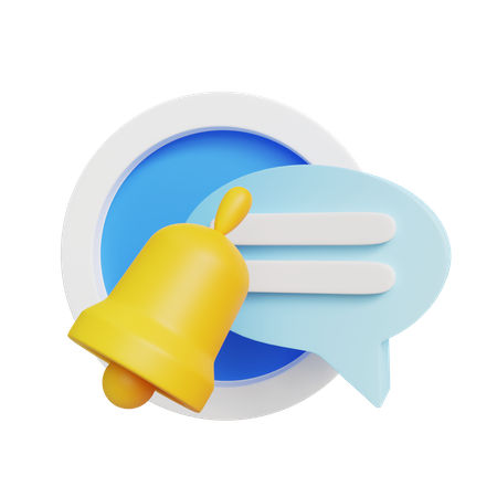 Notificação de mensagem  3D Icon