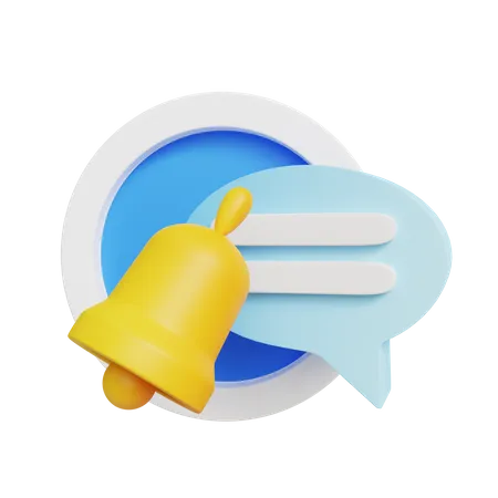 Notificação de mensagem  3D Icon