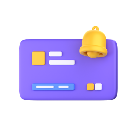 Notificação de pagamento  3D Icon