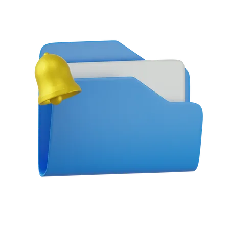 Notificação de pasta  3D Icon