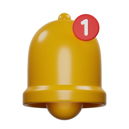 Notificação de sino  3D Icon