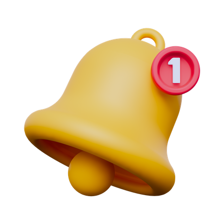 Notificação de sino  3D Icon