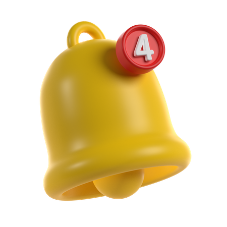 Notificação de sino  3D Icon