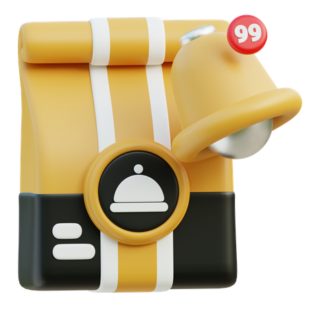 Notificação de status do pedido  3D Icon