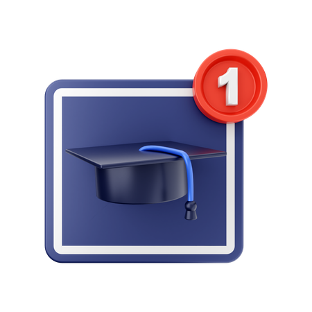 Notificação educacional  3D Icon