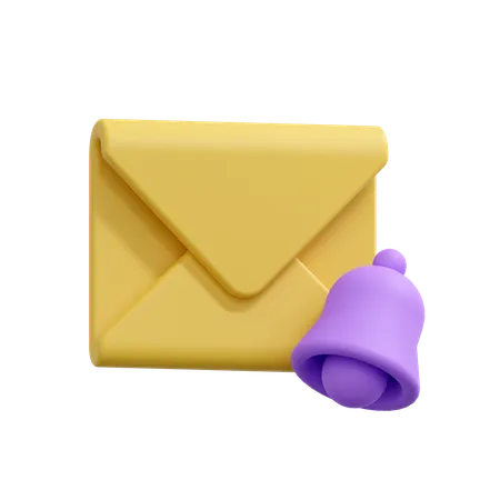 E-mail de notificação  3D Icon